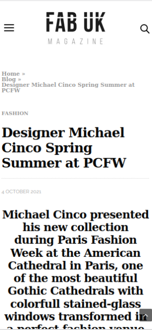 Designer Michael Cinco Spring Summer at PCFW