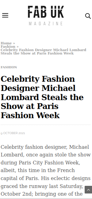 FAB UK Magazine - Michael Lombard