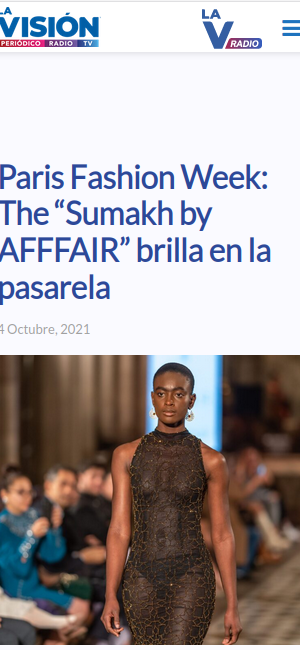 Paris Fashion Week: The “Sumakh by AFFFAIR” brilla en la pasarela